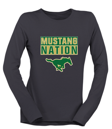 Redmond Mustangs Nation #1 Women's Premium LS T-Shirt