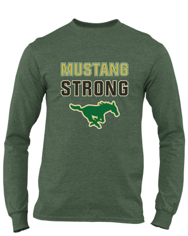 Redmond Mustangs Strong #2 Men's LS T-Shirt
