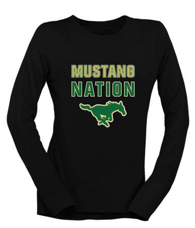 Redmond Mustangs Nation #2 Women's LS T-Shirt