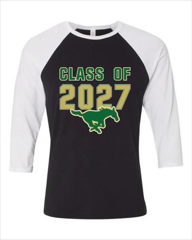 Redmond Mustangs Class of 2027 Women's Baseball T-Shirt