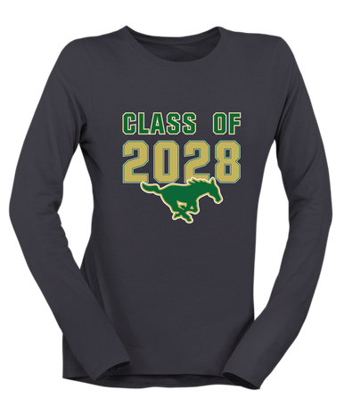 Redmond Mustangs Class of 2028 Women's Premium LS T-Shirt