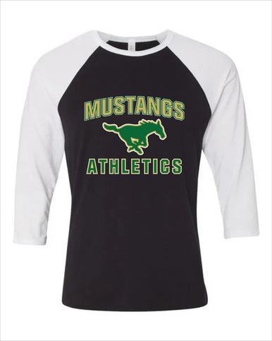 Redmond Mustangs Athletics Women's Baseball T-Shirt