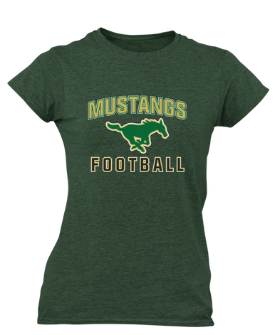 Redmond Mustangs Football #1 Women's Premium SS T-Shirt