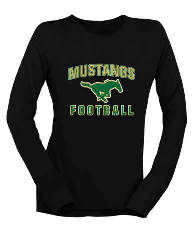 Redmond Mustangs Football #1 Women's Premium LS T-Shirt
