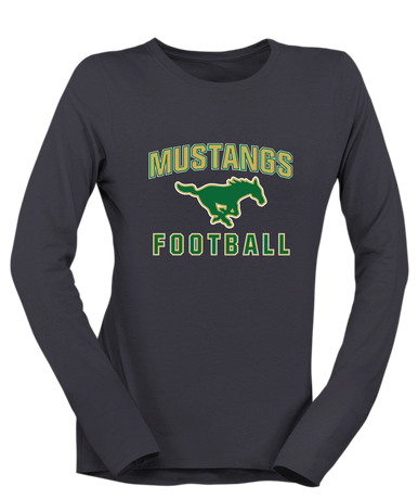 Redmond Mustangs Football #1 Women's LS T-Shirt