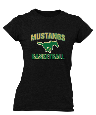 Redmond Mustangs Basketball #1 Women's SS T-Shirt