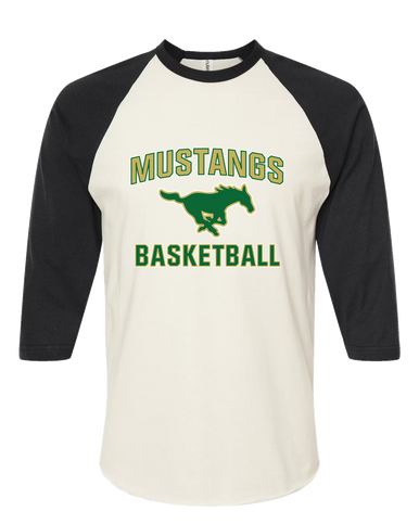 Redmond Mustangs Basketball #1 Men's Baseball T-Shirt