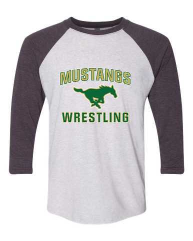 Redmond Mustangs Wrestling Women's Baseball T-Shirt