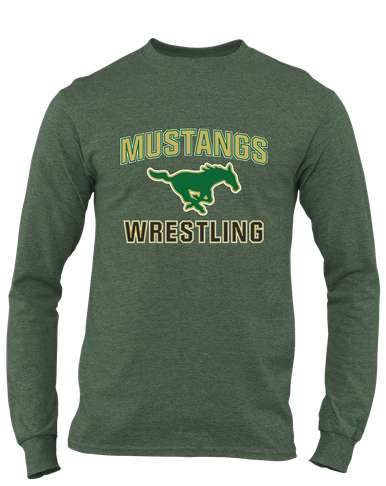 Redmond Mustangs Wrestling Men's LS T-Shirt