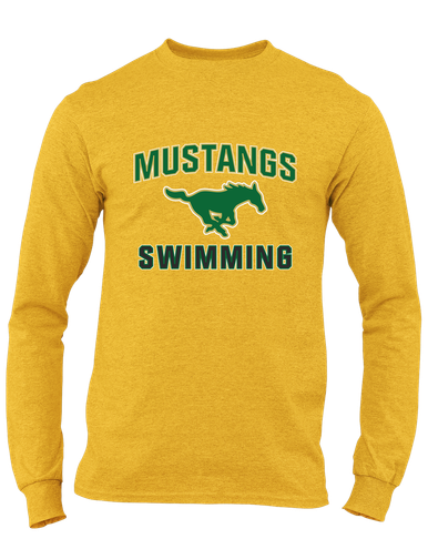 Redmond Mustangs Swimming Men's LS T-Shirt