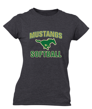 Redmond Mustangs Softball #1 Women's SS T-Shirt
