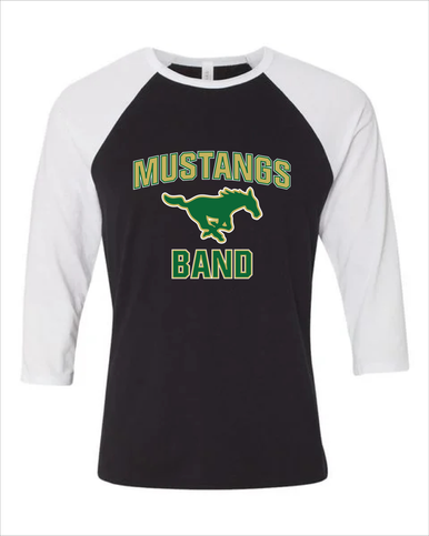 Redmond Mustangs Band # 1 Men's Baseball T-Shirt