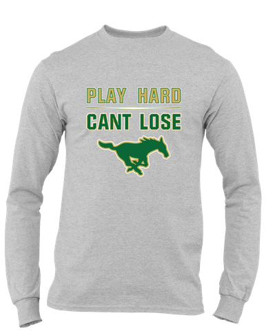 Redmond Mustangs Play Hard, Can't Lose Men's LS T-Shirt