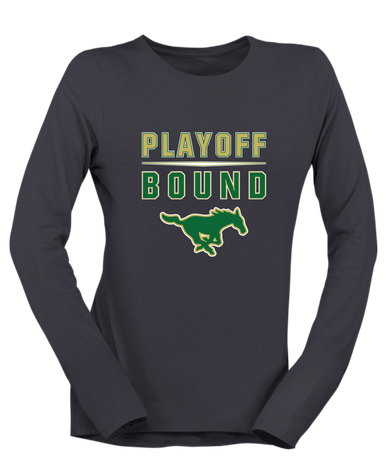 Redmond Mustangs Playoff Bound Women's LS T-Shirt