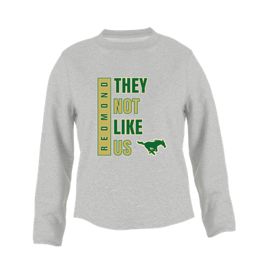 Redmond Mustangs They Not Like Us #1 Women's Sweatshirt