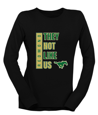 Redmond Mustangs They Not Like Us #1 Women's Premium LS T-Shirt