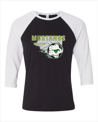 Redmond Mustangs Soccer #2 Men's Baseball T-Shirt