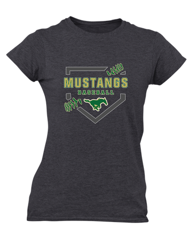 Redmond Mustangs Baseball #2 Women's Premium SS T-Shirt