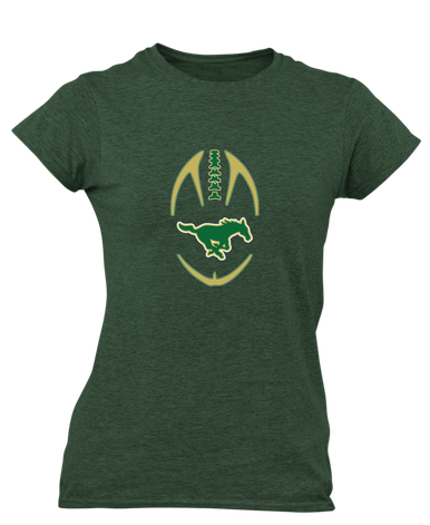 Redmond Mustangs Football #4 Women's Premium SS T-Shirt