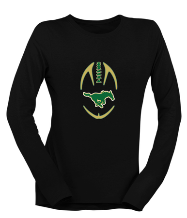 Redmond Mustangs Football #4 Women's LS T-Shirt