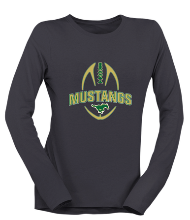 Redmond Mustangs Football #5 Women's Premium LS T-Shirt