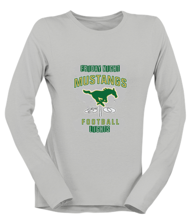 Redmond Mustangs Football #6 Women's Premium LS T-Shirt