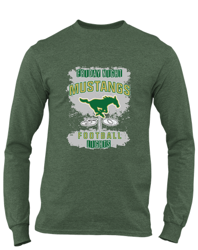 Redmond Mustangs Football #6 Men's LS T-Shirt