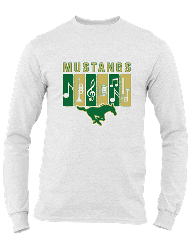 Redmond Mustangs Band # 2 Men's LS T-Shirt