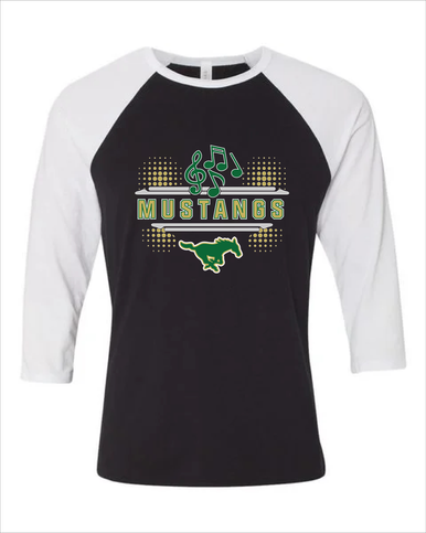 Redmond Mustangs Band # 3 Men's Baseball T-Shirt