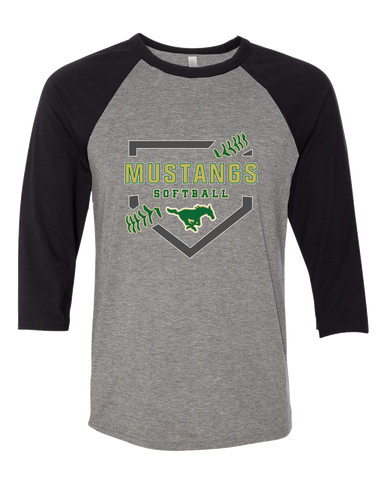 Redmond Mustangs Softball #2 Women's Baseball T-Shirt