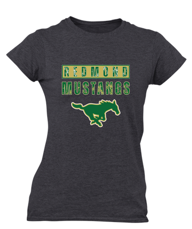 Redmond Mustangs Mascot #9 Women's SS T-Shirt