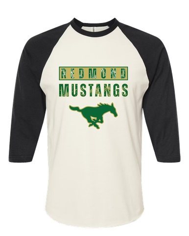 Redmond Mustangs Mascot #9 Women's Baseball T-Shirt