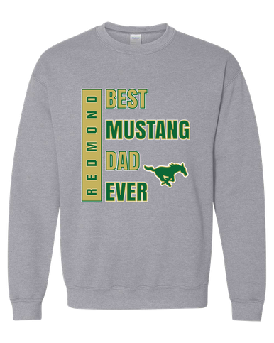 Redmond Mustangs Best Mustang Dad Men's Sweatshirt