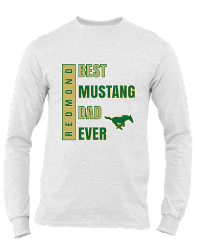 Redmond Mustangs Best Mustang Dad Men's Premium LS T-Shirt