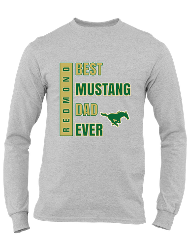 Redmond Mustangs Best Mustang Dad Men's LS T-Shirt