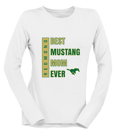 Redmond Mustangs Best Mustang Mom Women's Premium LS T-Shirt