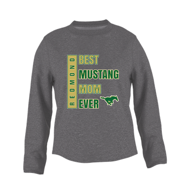 Redmond Mustangs Best Mustang Mom Women's Sweatshirt