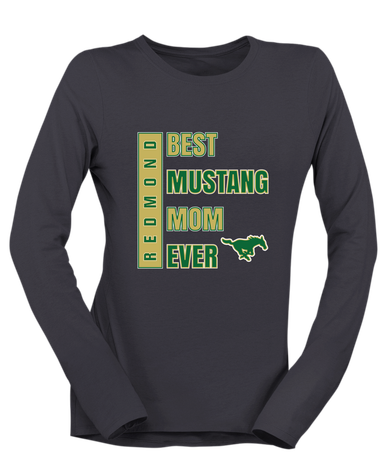 Redmond Mustangs Best Mustang Mom Women's LS T-Shirt
