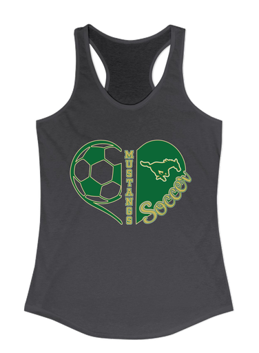 Redmond Mustangs Heart Soccer Women's Tank Top