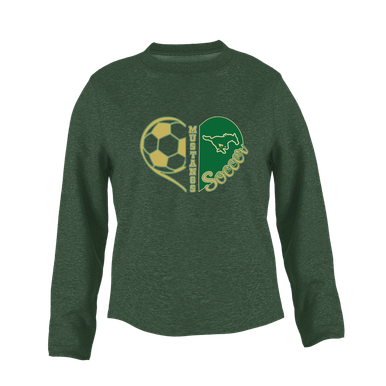 Redmond Mustangs Heart Soccer Women's Sweatshirt