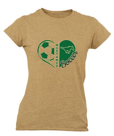 Redmond Mustangs Heart Soccer Women's SS T-Shirt