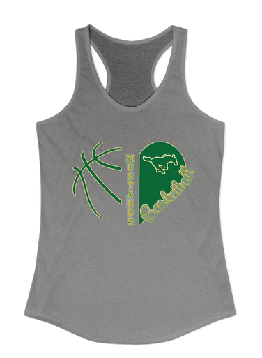Redmond Mustangs Heart Basketball Women's Tank Top