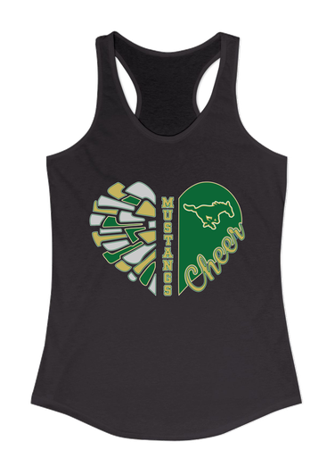 Redmond Mustangs Heart Cheer Women's Tank Top