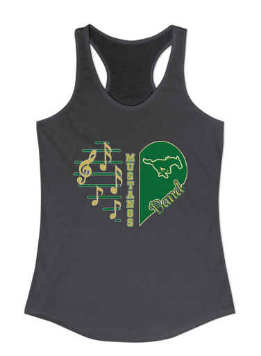 Redmond Mustangs Heart Band Women's Tank Top