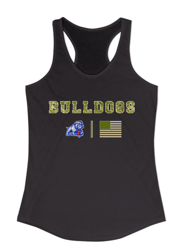 Freeport Bulldogs Anchor Camo Flag Women's Tank Top