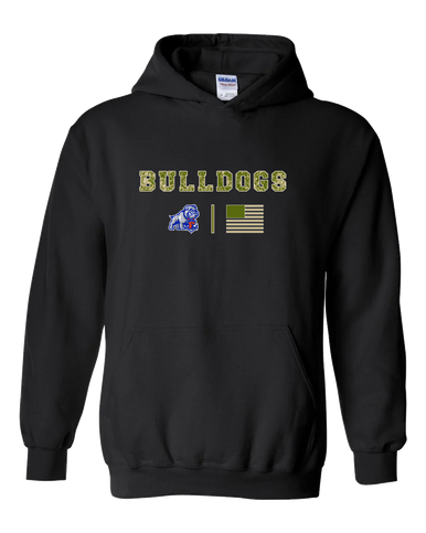 Freeport Bulldogs Anchor Camo Flag Men's Hoodie