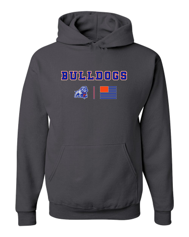 Freeport Bulldogs Anchor Team Colors Flag Men's Premium Hoodie