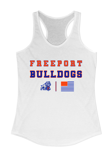 Freeport Bulldogs Anchor Spirit Flag Women's Tank Top