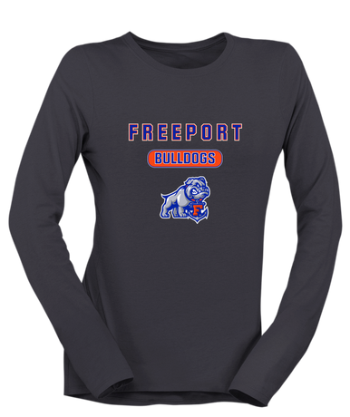 Freeport Bulldogs Anchor Mascot #3 Women's LS T-Shirt