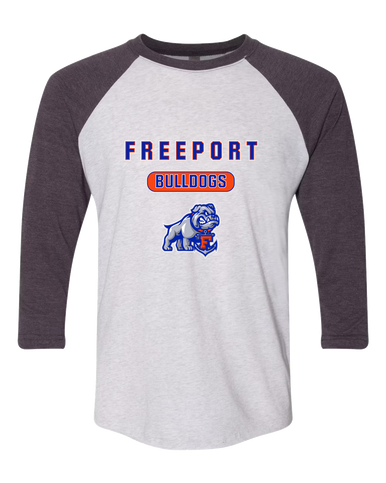 Freeport Bulldogs Anchor Mascot #3 Women's Baseball T-Shirt
